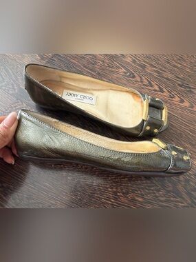 Jimmy Choo Morse Peep Toe Flats